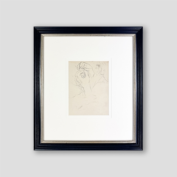 ENSOR James - Studie van naaiende vrouw